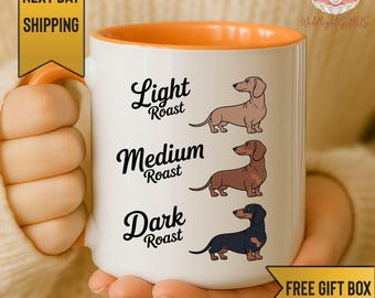 Funny Doxin Mug Dachshund Coffee Mug Weiner Dog Mom Gift Coffee Roast Lover Present Doxie Owner Cup Pet Parent Gift Funny Dog Ceramic Mug