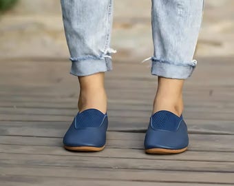 Soft Leather Barefoot Slip-On Shoes | Minimalist Everyday Walking Footwear