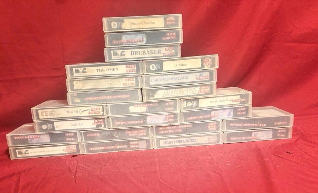 Betamax Lot of 23 Beta Rental Video Tapes Rental Cases See List - Good ...
