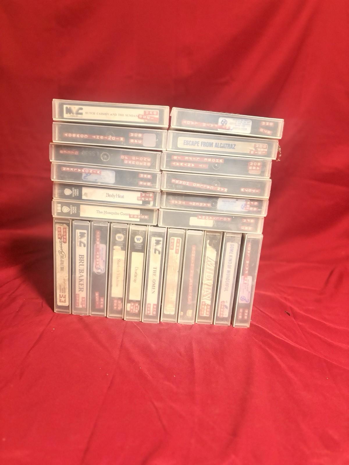 Betamax Lot of 23 Beta Rental Video Tapes Rental Cases See List - Good ...