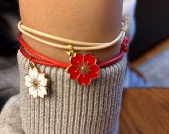 Charm Cord Bracelet, Adjustable, Stackable Minimal Unisex Jewelry, Friendship Bracelet Gift