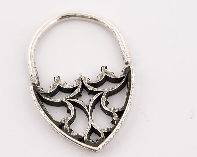 Gothic Church Window Septum Piercing, Goth, Victorian, Stained Glass, Religious, Architectural