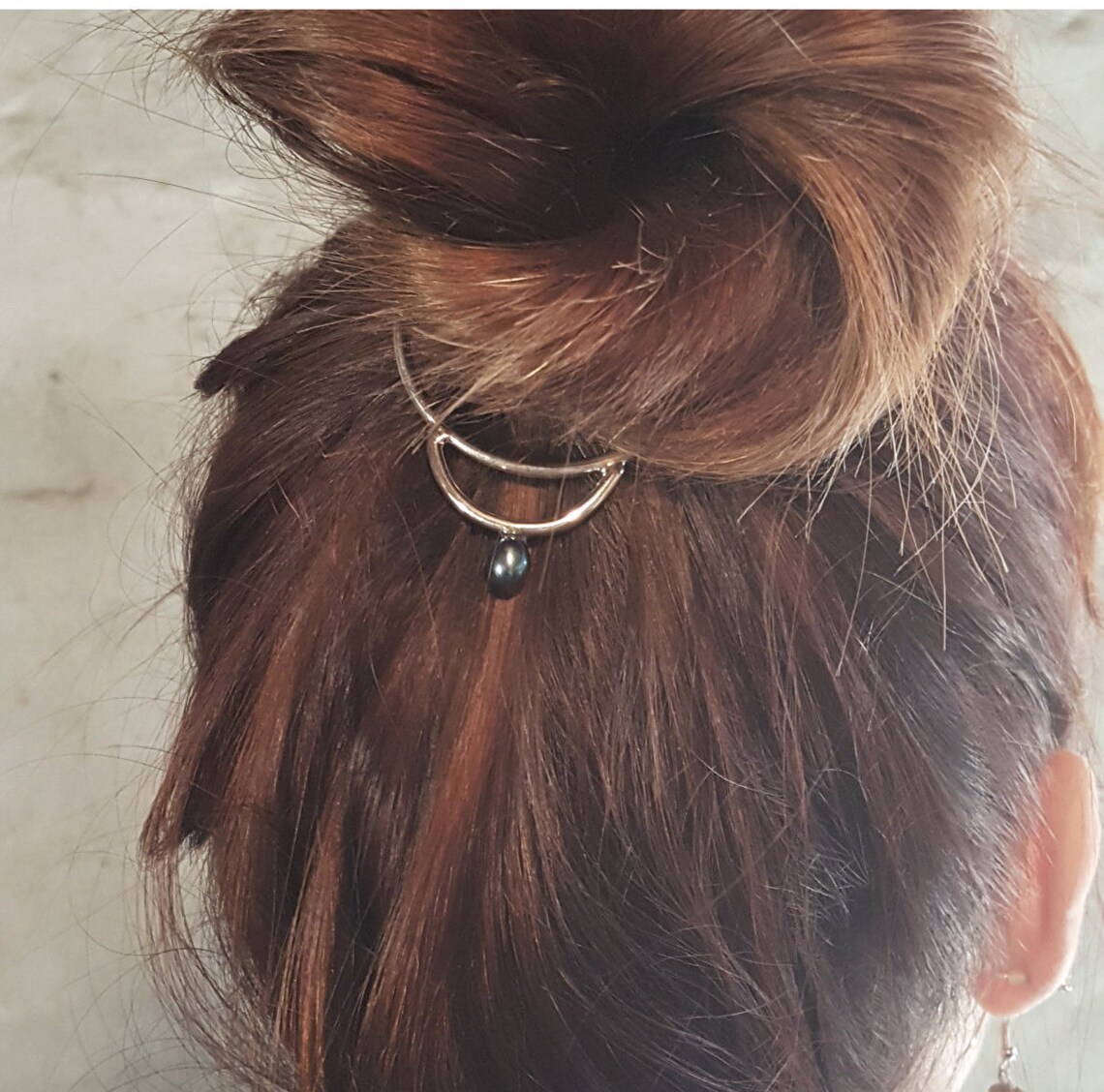 Hair Bun Jewelry Pearl Hair Cuff Boho Hair Accessories Etsy