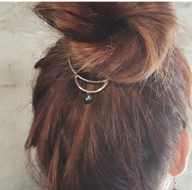 Hair Bun Jewelry Pearl Hair Cuff Boho Hair Accessories Etsy