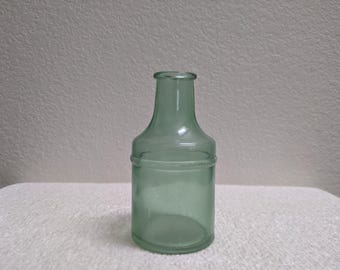Vintage Aqua Green Glass Bottle