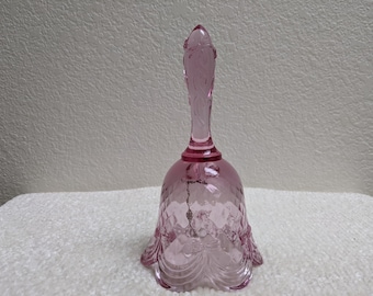 Vintage Fenton Pink Glass Bell