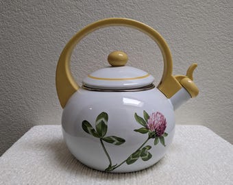 Rare Vintage Villeroy & Boch Enamel Tea Kettle Made in Germany