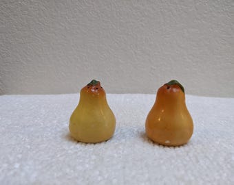 Vintage Mini Pear Salt and Pepper Shakers