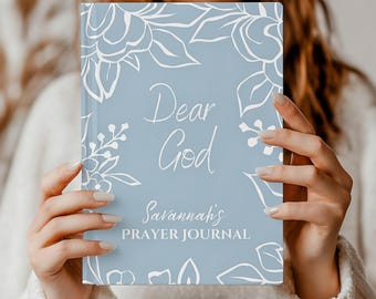 Caro Dio, diario di preghiera / diario della fede per le donne / regalo cristiano / quaderno floreale per preghiera, gratitudine e riflessione