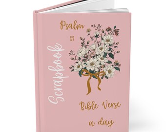 Album ze zdjęciami wersetów biblijnych z Psalmu 89, kwiatowy notatnik do nauki Biblii, różowy dziennik w twardej oprawie dla kobiet, prezent dla chrześcijańskiego autora albumów ze zdjęciami