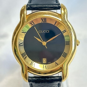 Vintage Gucci Watch With Leather Strap - Etsy