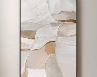 Neutral Abstract Wall Art | Beige Boho Poster | Minimalist Print | Elegant Home Decor