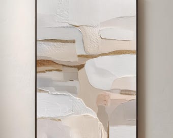 Neutral Abstract Wall Art | Beige Boho Poster | Minimalist Print | Elegant Home Decor