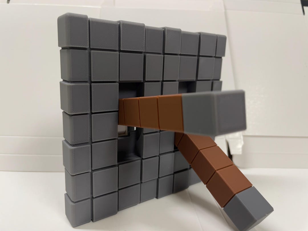3d-printed Building Block Light Switch Cover, Game Room Bedroom Decor ...