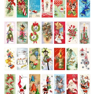 Weihnachten Clipart Collage Sheet, Domino Größe (digitaler Download)
