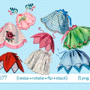 Imágenes prediseñadas digitales, descarga instantánea, delantales vintage para mujer, imágenes prediseñadas de delantal, imágenes prediseñadas para damas, imágenes prediseñadas del Día de la Madre, años 50 y 40, archivos PNG (5577)
