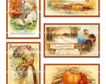Vintage Victorian Thanksgiving  Images--instant digital download--turkey clipart turkeys pumpkins apples pilgrim--(8.5 by 11 inches)   1302