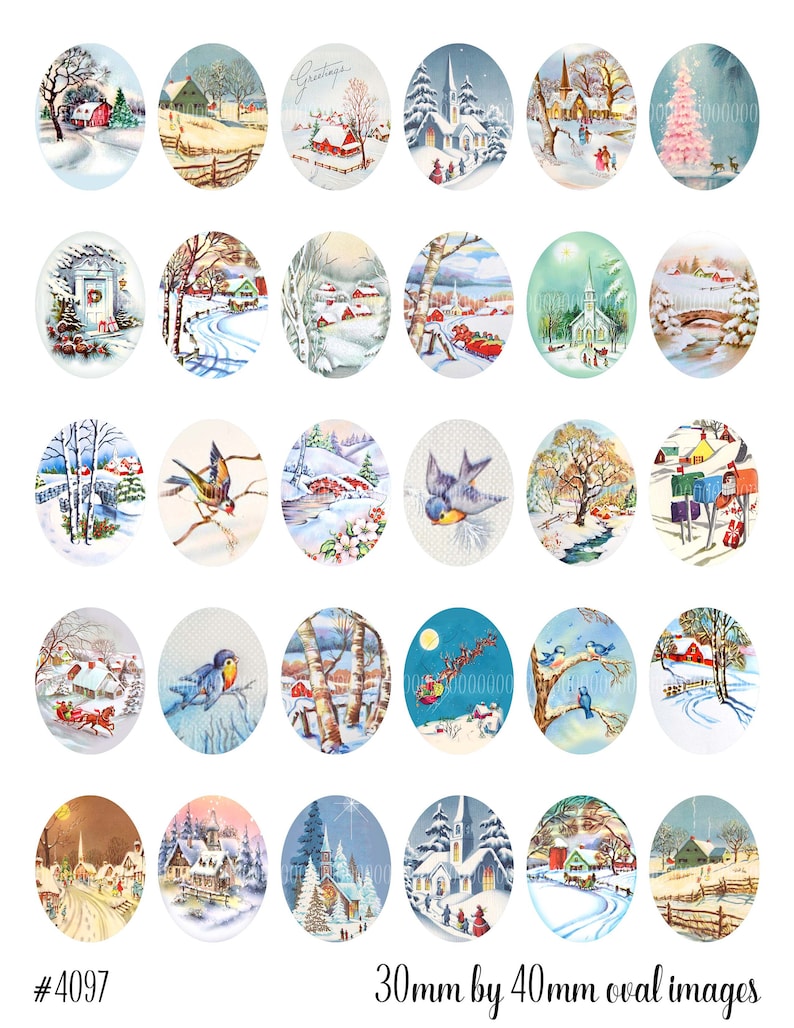 Printable Oval Cabochons Vintage Images for Pendants Cameos - Etsy