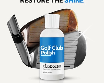 Golf Club Polish | Restore Shine on Irons Drivers Putters | Fathers Day Gift