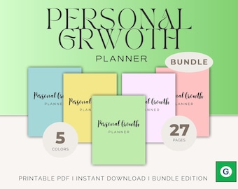 Persoonlijke groeiplanner | Productiviteit en manifestatie (canva bewerkbaar, pdf)