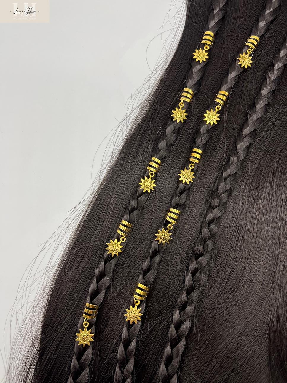 Gold Sun Hair Clips - Etsy display picture 3