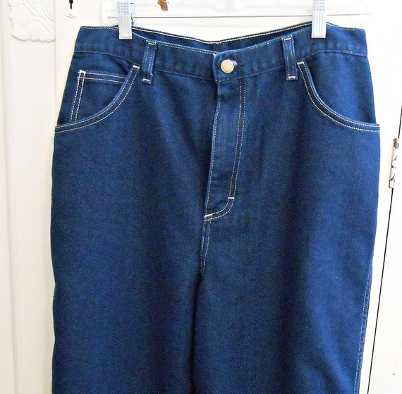 Vintage, Jeans, High Waisted, Dark Wash, Sears, M… - image 1