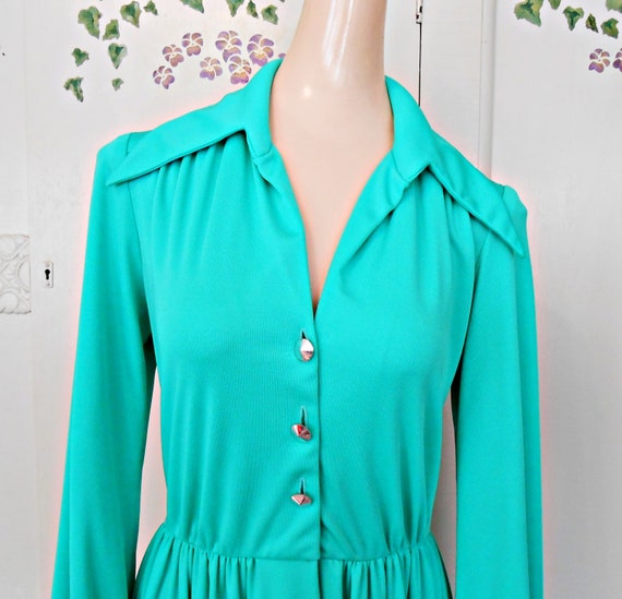 Vintage, Dress, Maxi, Holiday, Maxi Dress, Green D