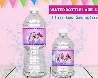 Editable Kpop Demon Hunters Water Bottle Labels, Kpop Demon Hunters Water Bottle Template, Huntrix Water Bottle Label, Huntrix Water Wrapper