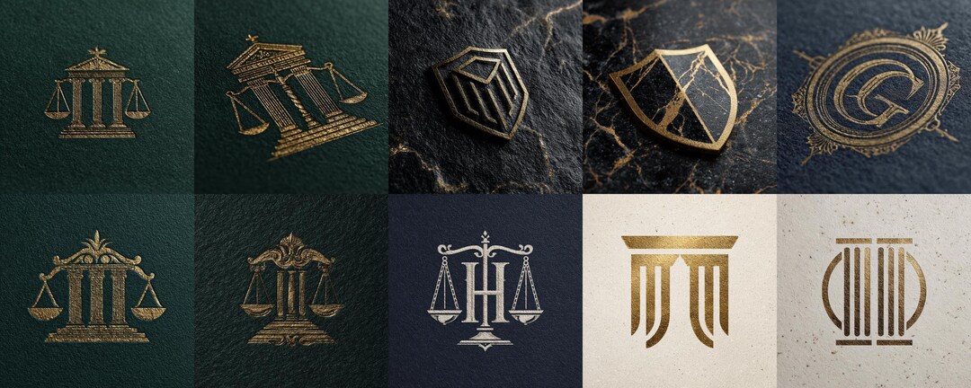 Custom Law Firm Logo Design – Elegant, Exclusive & Handmade - Etsy