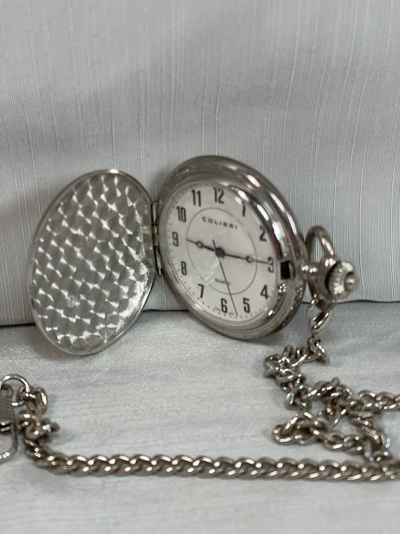 Vintage Colibri Quartz Pocket Watch 