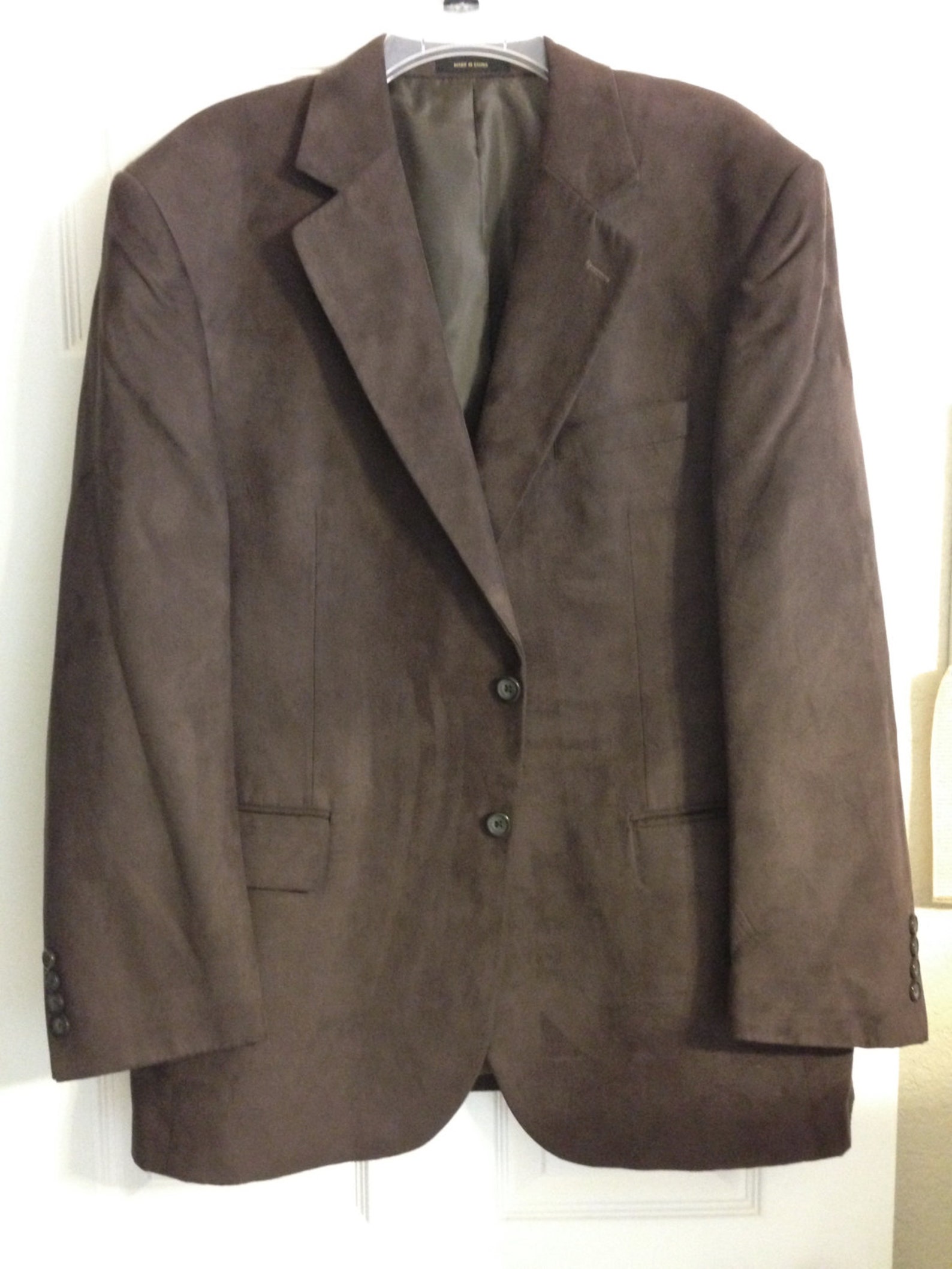 Vintage Men's Dark Brown Faux Suede Sport Coat Men's | Etsy