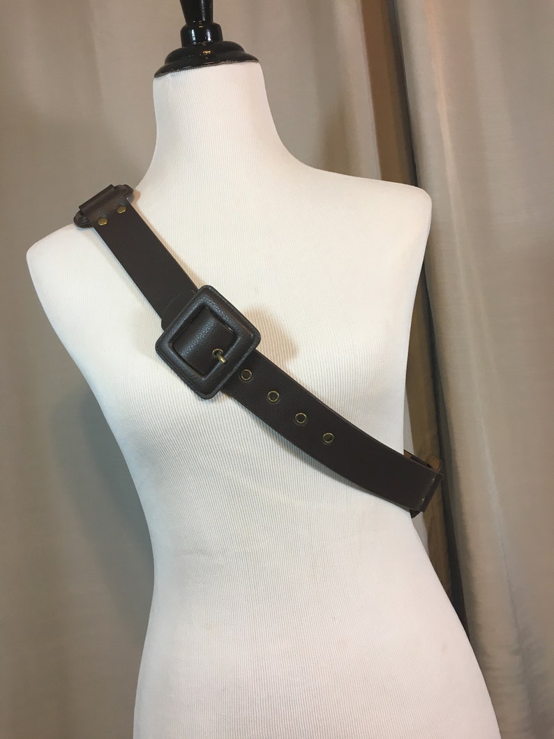 39.25 38.25 40.25 Vintage Wide Dark Brown Faux Leather Belt Size XL Belt is 1.5 Wide Buckle is 2 /& 58 Wide Buckle holes 37.25 41.25