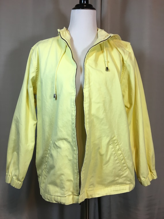 Vintage Bright Yellow Christopher & Banks Denim Jacket With | Etsy
