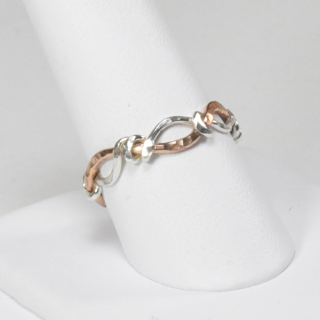 Pink Sand Ring by Ron Vick Jewelry Handcrafted 14K Rose Gold Filled and