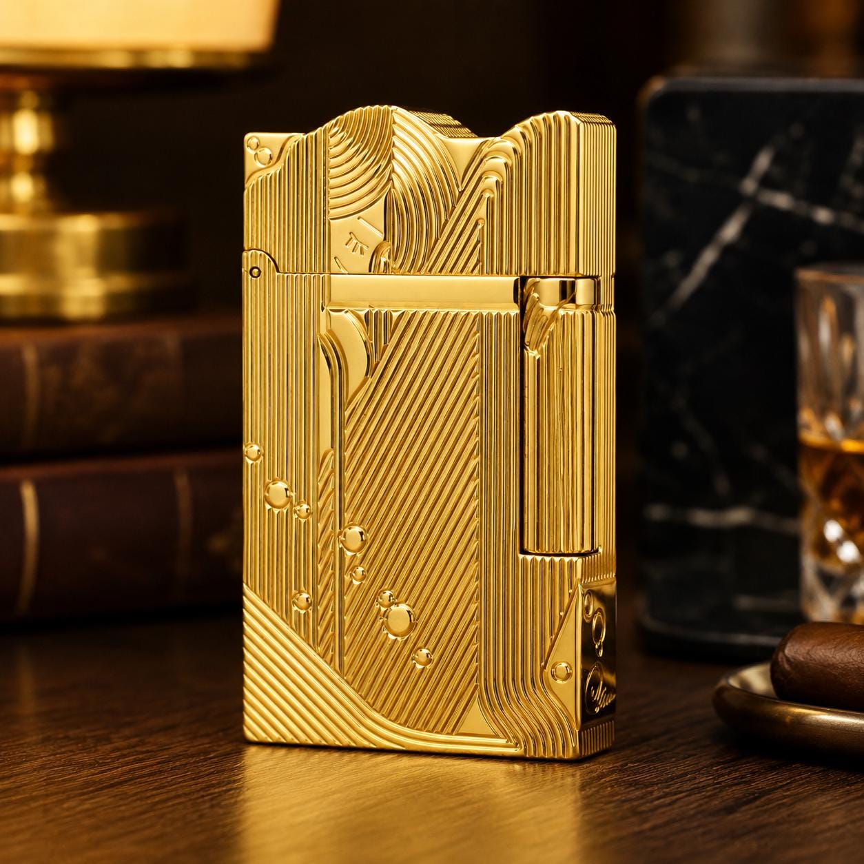 DUPONT Sanji Lighter Sleeping Mermaid Gold One Piece Profect Gift
