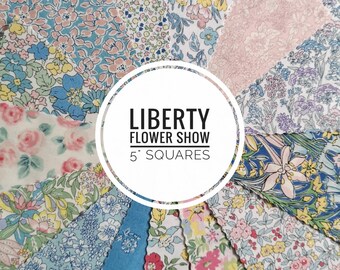 Tissu Liberty Of London Abbeywood Winter Flower Show - Motif Floral Pour Couture | Neuf