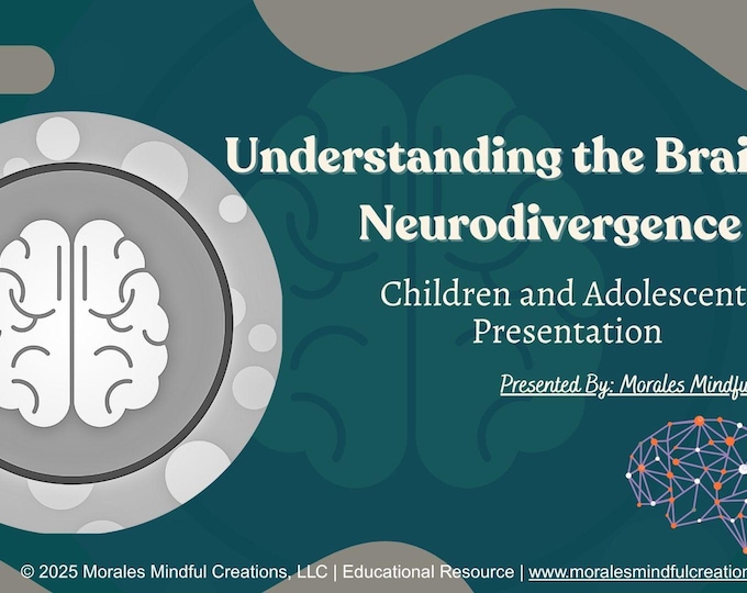 Neurodivergence and the Brain Bundle | PDF + 86-Page Workbook | Digital Download for Therapists & Educators