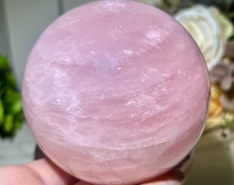 ピンクの水晶玉：ガラスの視線占いヒーリング球 - Etsy 日本