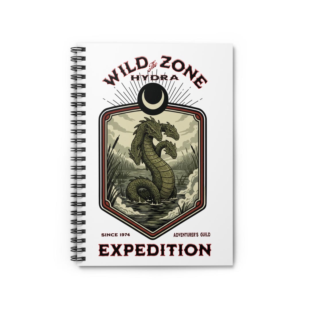 Hydra Writer Hydra Spiral Notebook | Wild Zone Expedition™ | Fantasy RPG Field Notes ...