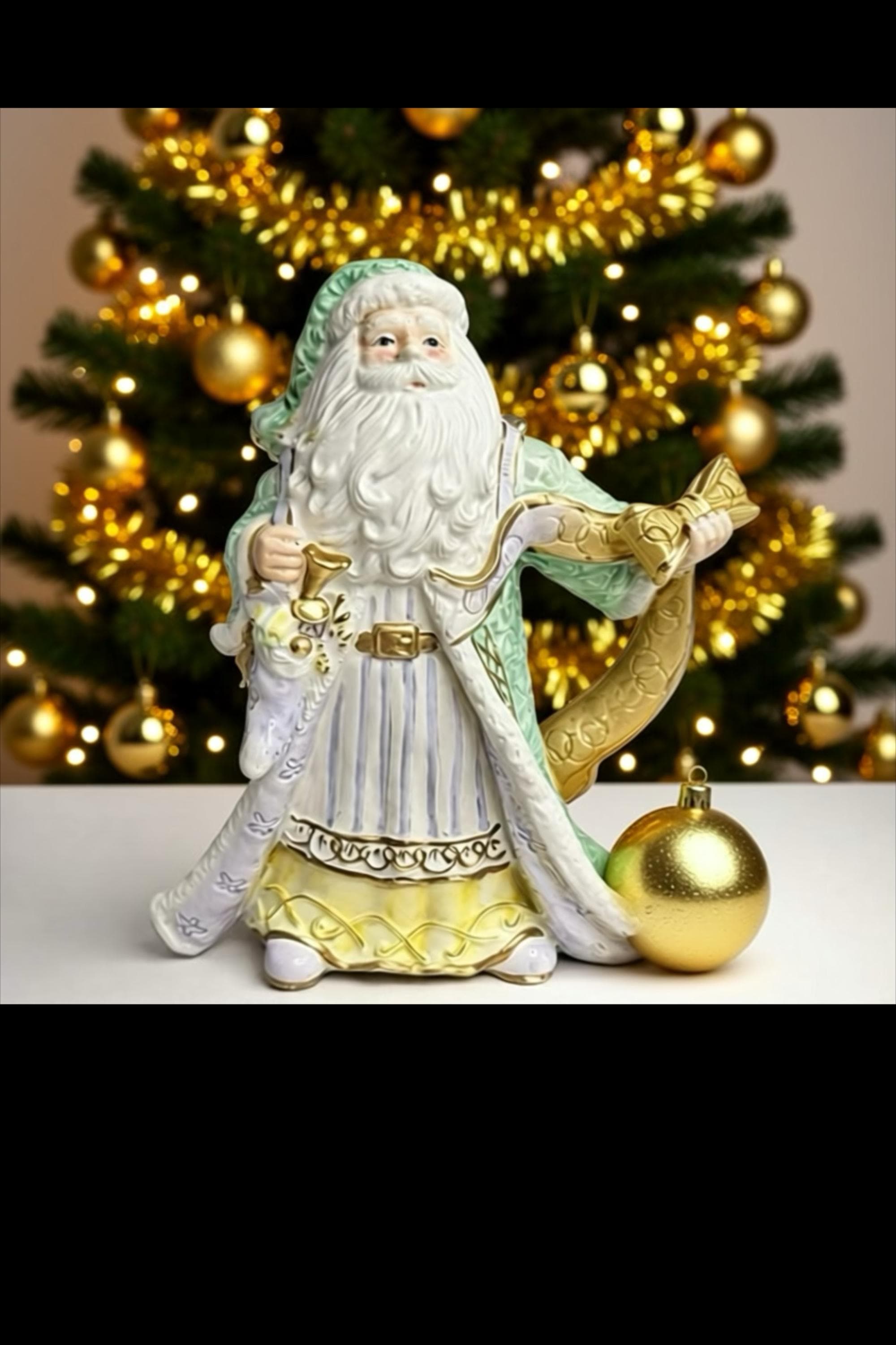 Fitz and Floyd Santa Figurine - Etsy