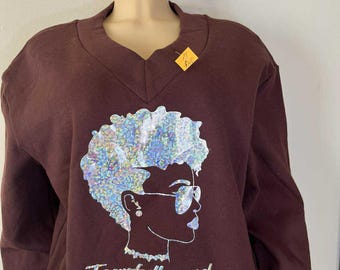 Faithfully and wonderfully made sweater Silver iridescent
