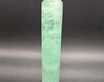 ブルーフローライトタワー、青よりも緑が強い、商品の詳細をお読み