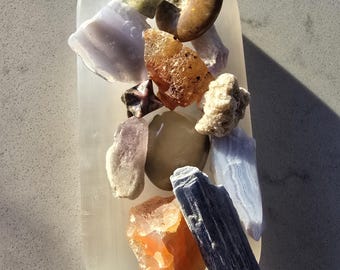 Selenite (Satin Spar) Charging Bowl 15cm • Morocco • Crystal Dish • Cleansing Plate • Mineral Display