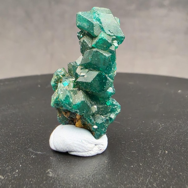 Dioptase Crystal Cluster • Congo Mineral Specimen • Emerald Green Crystal Formation • Collector Display Piece