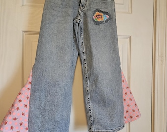 Pantalones vaqueros acampanados para niña de Abercrombie Kids, talla 5/6
