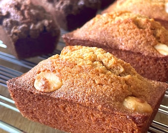 French Financiers – Brown Butter Almond Cakes with Macadamia, Chocolate, Pistachio, Cherry–10 pc