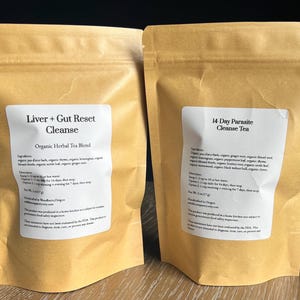 Herbal Cleanse Tea Bundle | Liver & Gut Reset + 14 Day Cleanse | Organic Digestive Support | 2-Step Herbal Reset Program