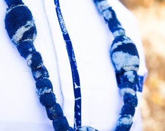 Handgefertigte Ndop Tribal Halskette