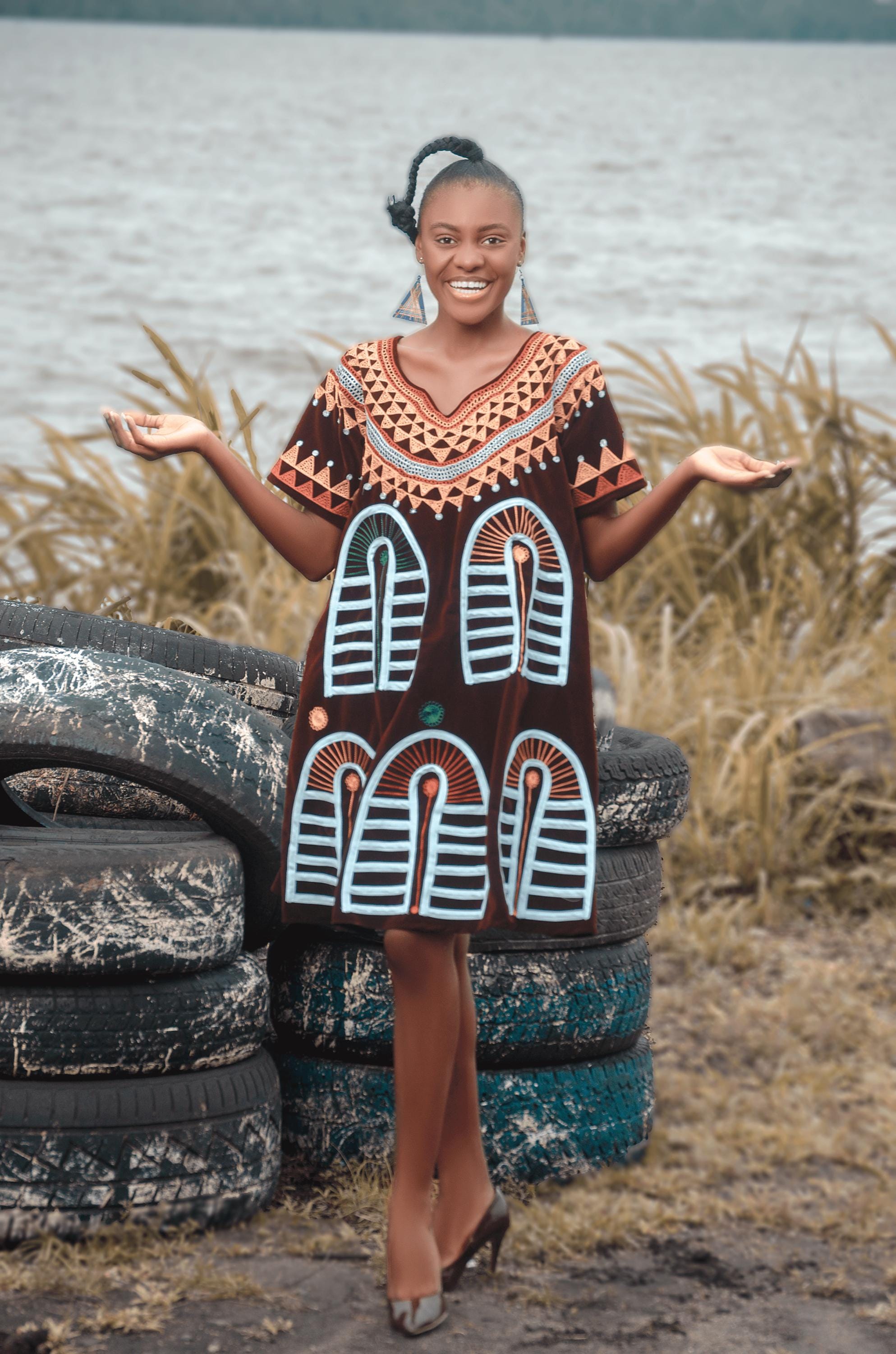 sachin and babi light blue dress New Stylish Designs for Wholesale African Dresses main image 1
