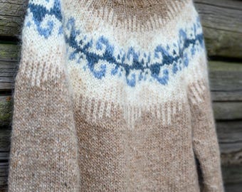 Nordic Knit Yoke Pattern (Digital Download, PDF)